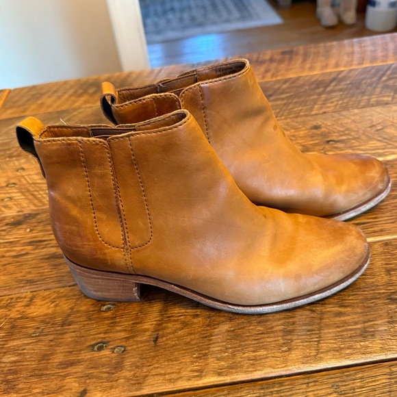 Kork-Ease Brown Leather Ankle Booties - Picture 3 of 8